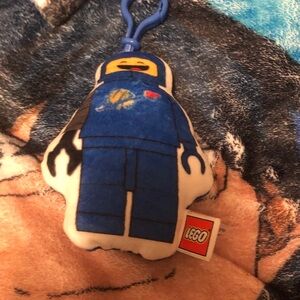LEGO Blue Astronaut Plush Keychain